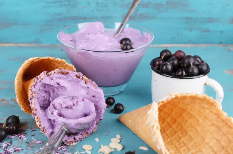 Ninja Creami Blueberry Acai Sorbet (Low Calorie)