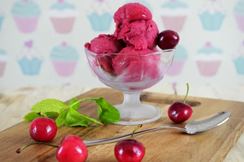 Ninja Creami Cherry Pie Sorbet