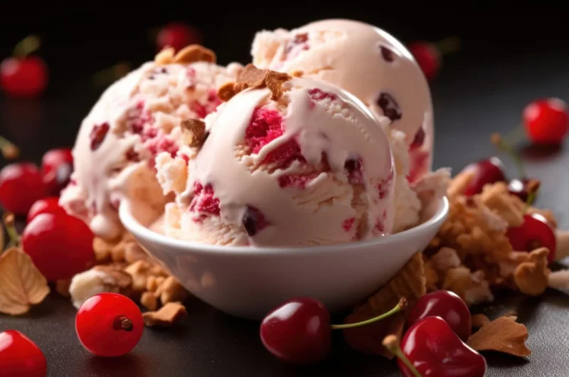 Ninja Creami Cherry Vanilla Ice Cream [Low Calorie]