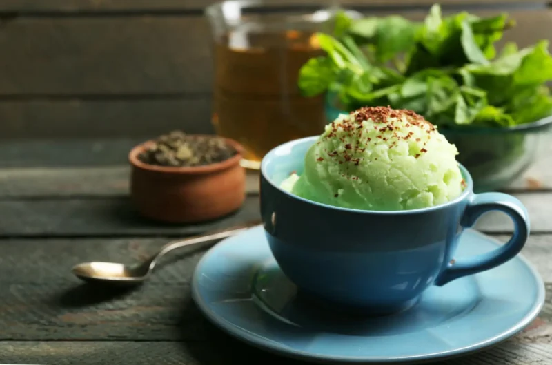 Ninja Creami Green Tea Almond Milk Ice Cream