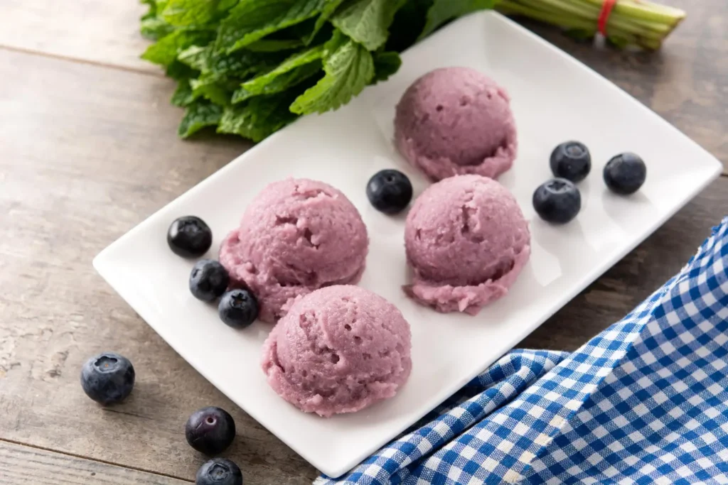 Ninja Creami Keto Lemon Blueberry Ice Cream