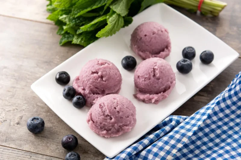 Ninja Creami Keto Lemon Blueberry Ice Cream