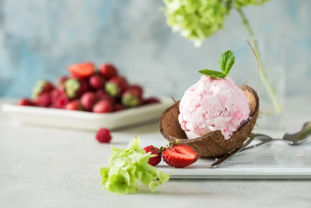 Ninja Creami Keto Strawberry Cheesecake Ice Cream