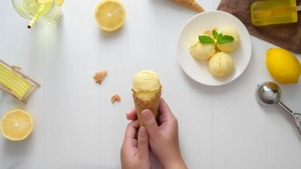 Ninja Creami Lemon Ginger Sorbet