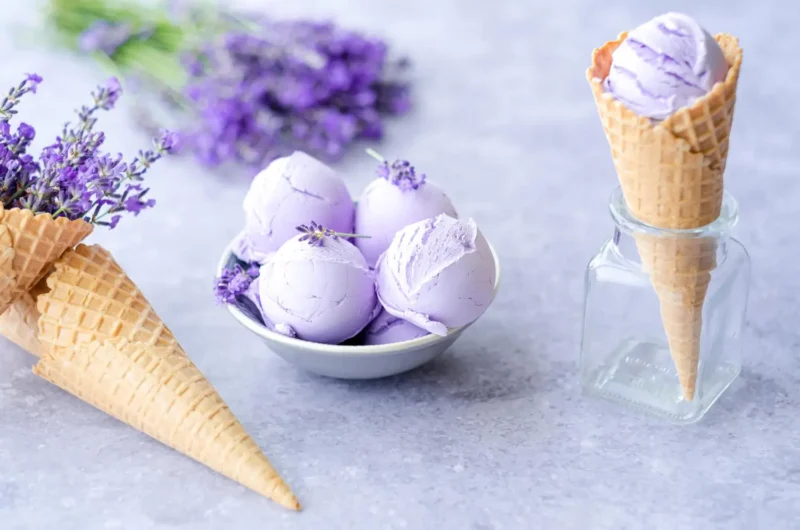 Ninja Creami Lemon Lavender Sorbet