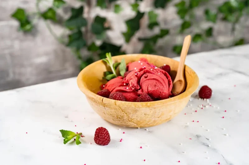 Ninja Creami Lemon Raspberry Sorbet (Low Calorie)