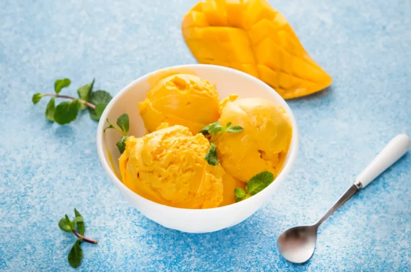 Ninja Creami Vegan Mango Turmeric Sorbet