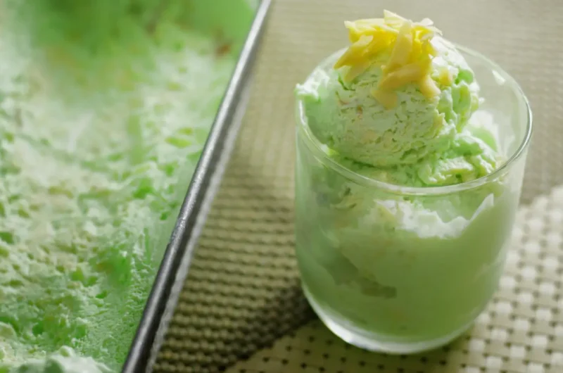 Ninja Creami Pineapple Mint Sorbet (Low Calorie)