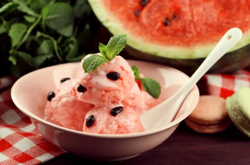 Ninja Creami Watermelon Basil Sorbet (Low Calorie)